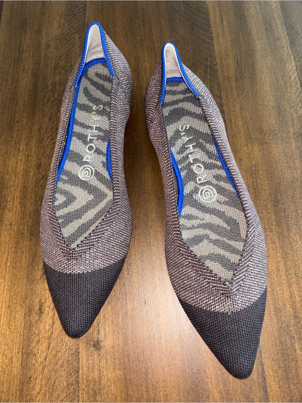 Rothy’s Twilight Metallic Captoe 8.5